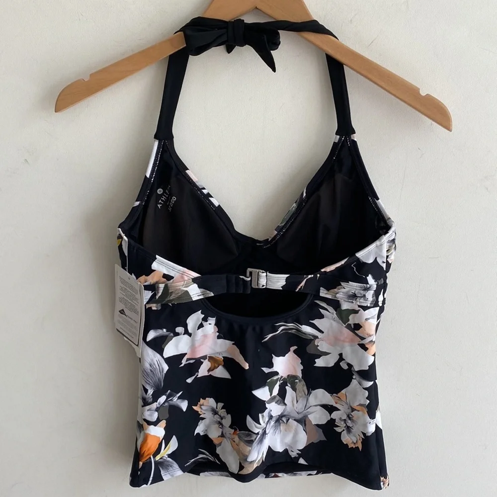 Athleta Polynesia Tankini Halter Top‎ ONLY, Size 32DD, NWT